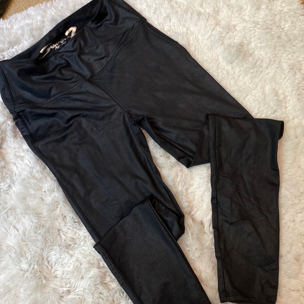 Faux leather leggings